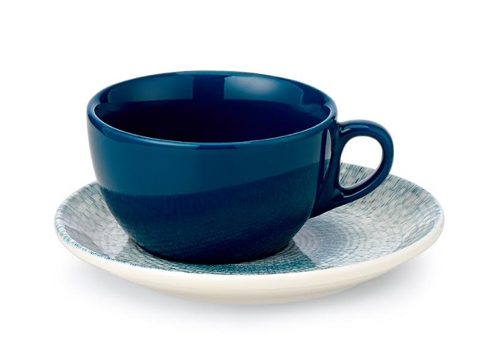 Φλυτζάνι Τσαγιού Σετ 6τμχ 230ml In-glaze Πορσελάνης Capri CRYSPO TRIO 47.140.16 (Υλικό: Πορσελάνη, Χρώμα: Μπλε) - CRYSPO TRIO - 47.140.16
